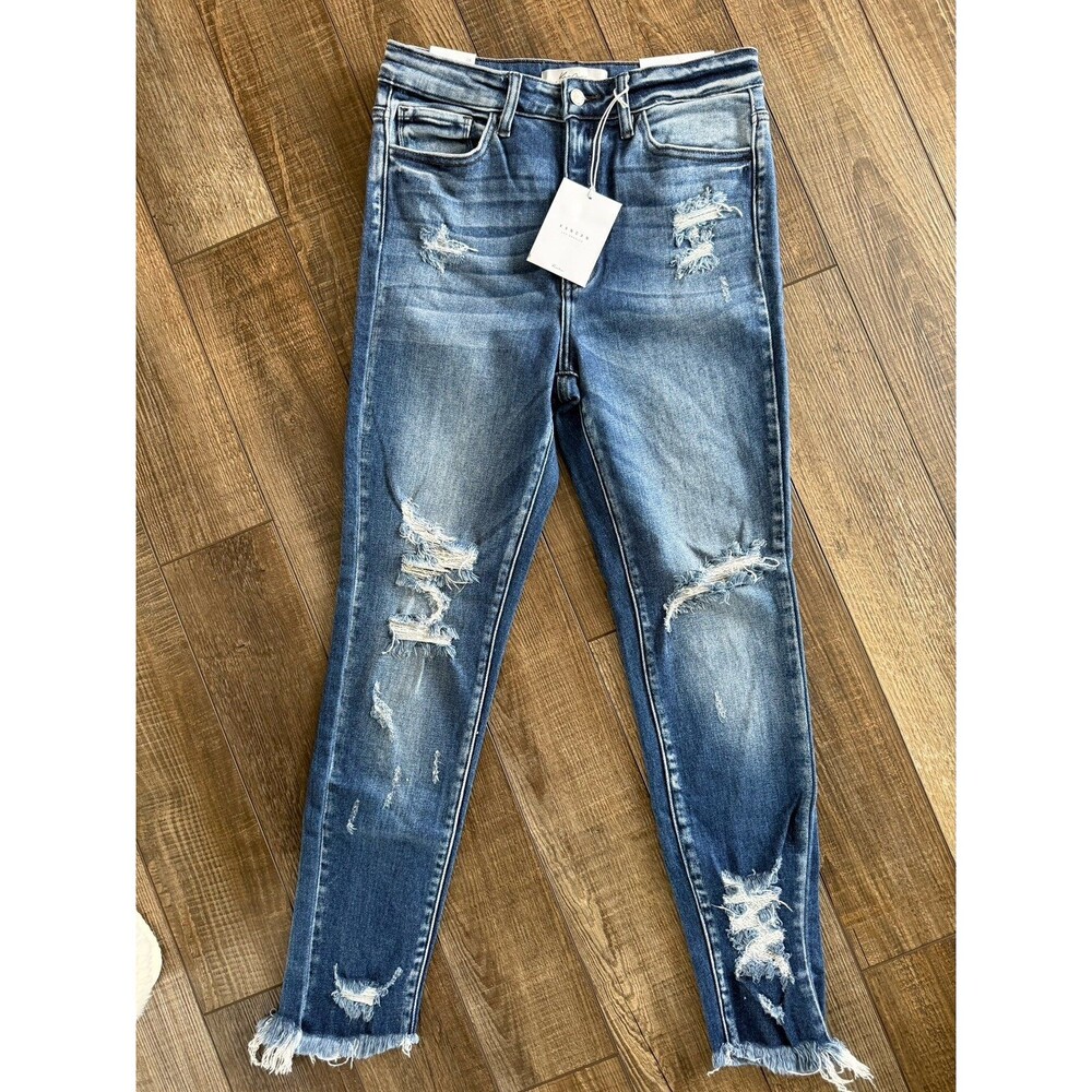 Kancan Ultra High Rise Ankle Skinny Jeans Sz. 28 Tall NWT